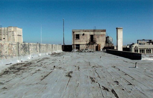 Before: View of roof.
